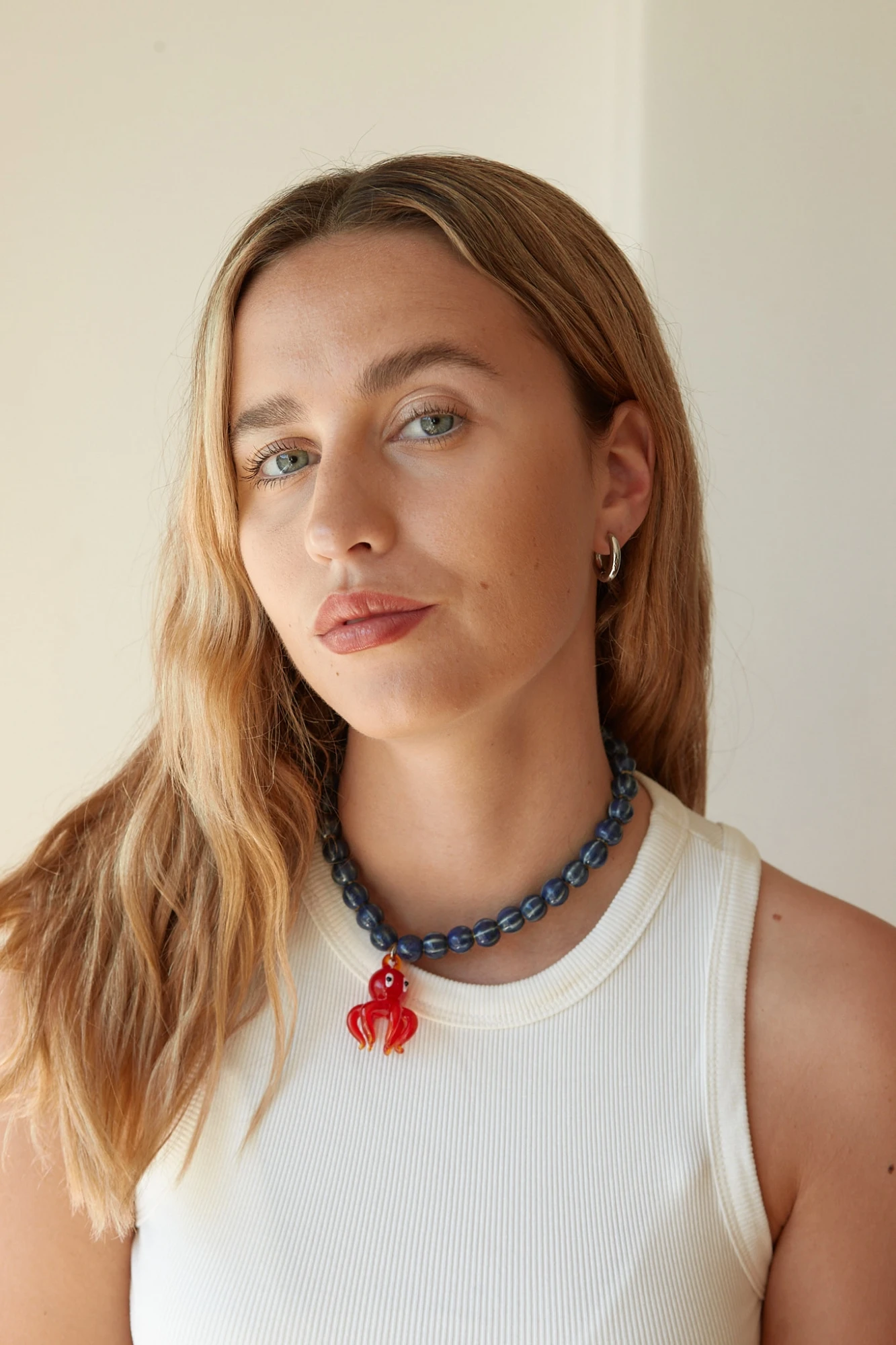 COLLAR PULPO (CERÁMICA Y VIDRIO)