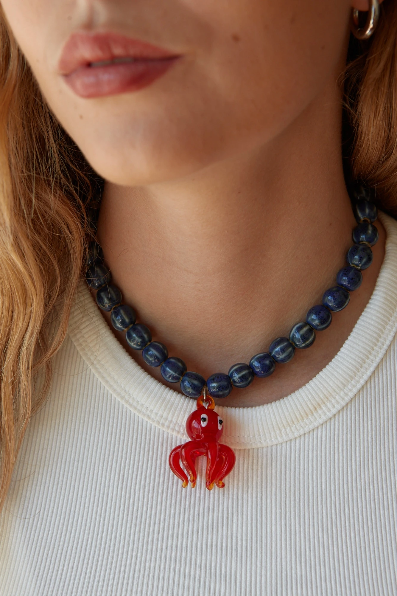 COLLAR PULPO (CERÁMICA Y VIDRIO)