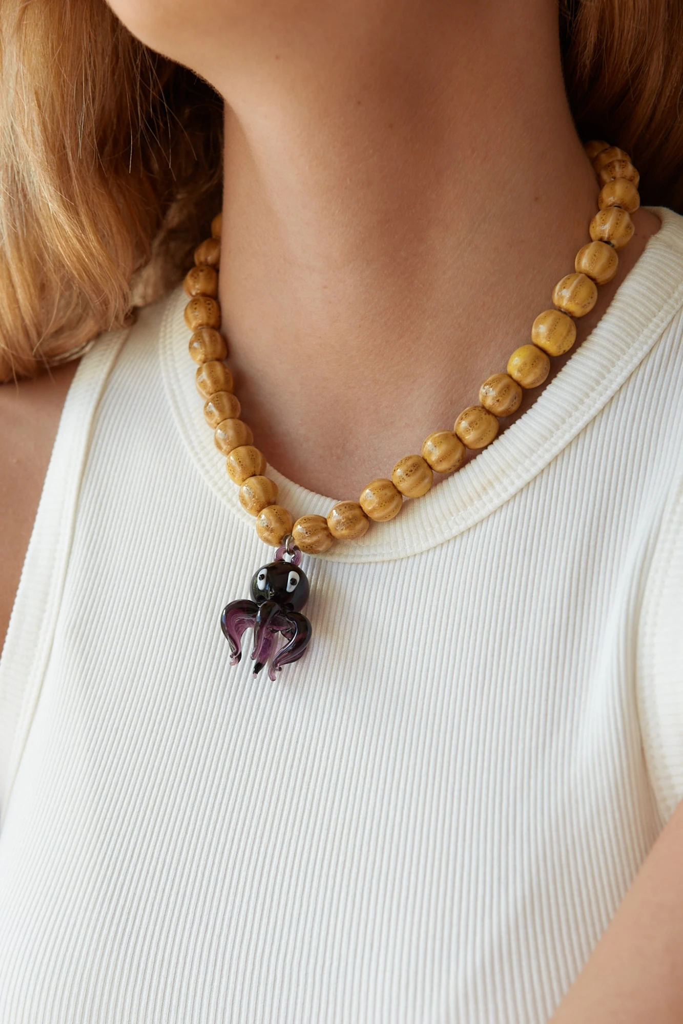 COLLAR PULPO (CERÁMICA Y VIDRIO)