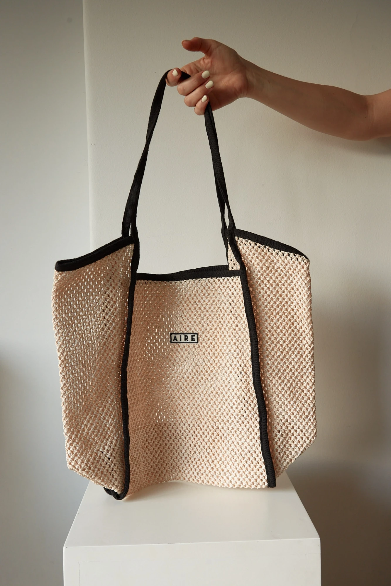 BOLSO DE RED BEIGE